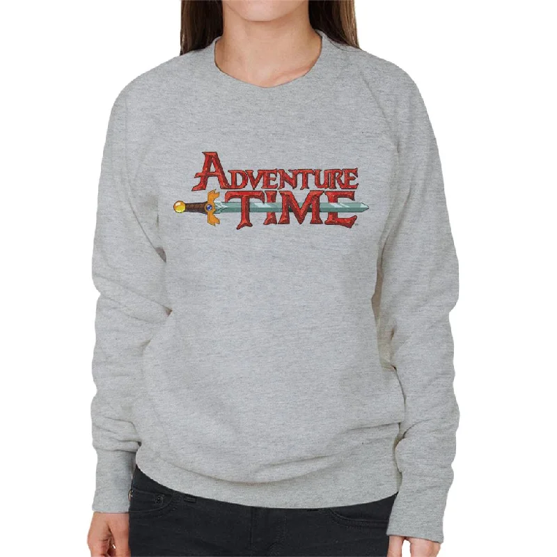 premium gym hoodieAdventure Time Sword Logo Women's Sweatshirt