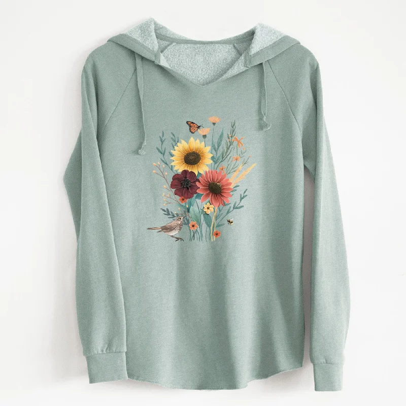 vibrant athletic hoodieFall Bouquet - Cali Wave Hooded Sweatshirt