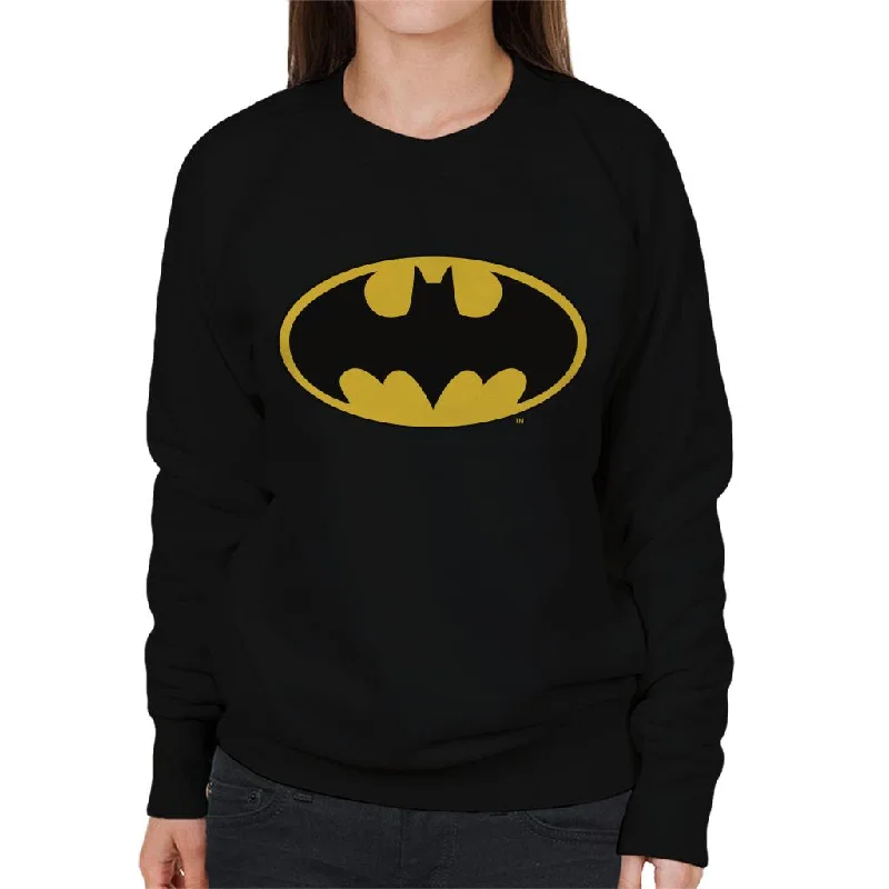 eco-friendly fitness hoodieBatman Bat Symbol 1966 Logo Women's Sweatshirt