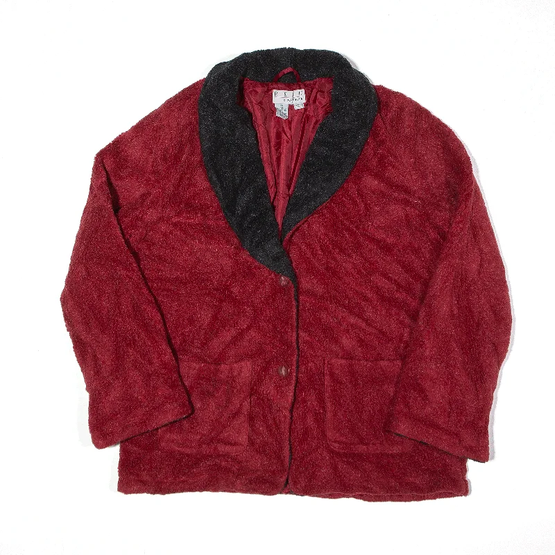 cold weather coatREAL COMFORT Jacket Maroon 90s Womens L