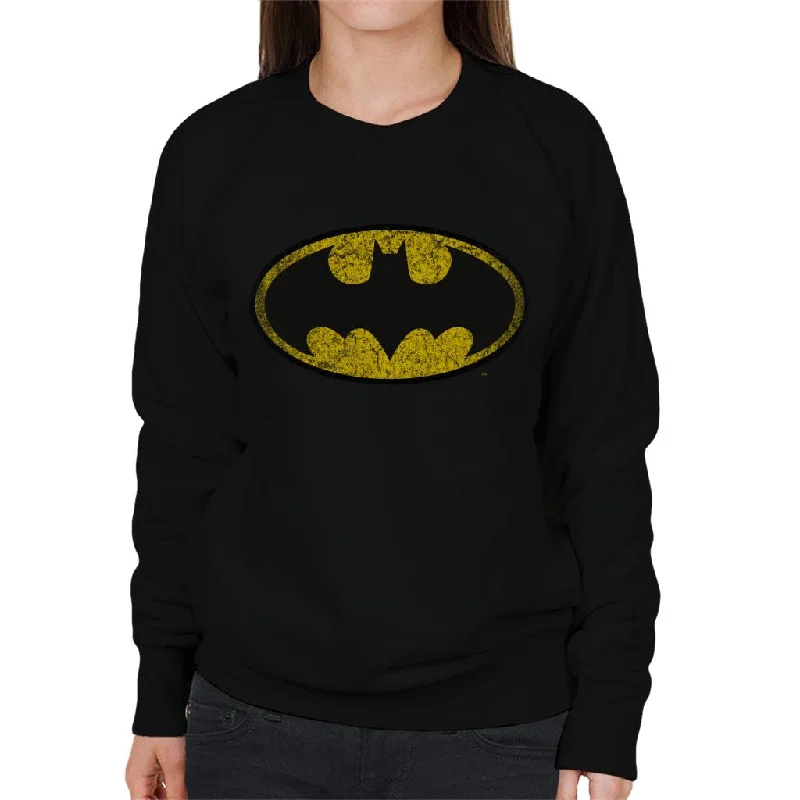 lightweight workout sweatshirtBatman Bat Symbol Faded Logo Women's Sweatshirt