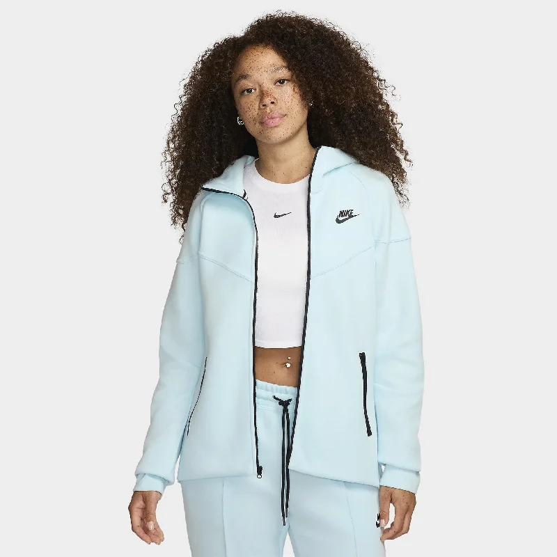 Nike Sportswear Women's Tech Fleece Windrunner Full-Zip Hoodie Glacier Blue / Black