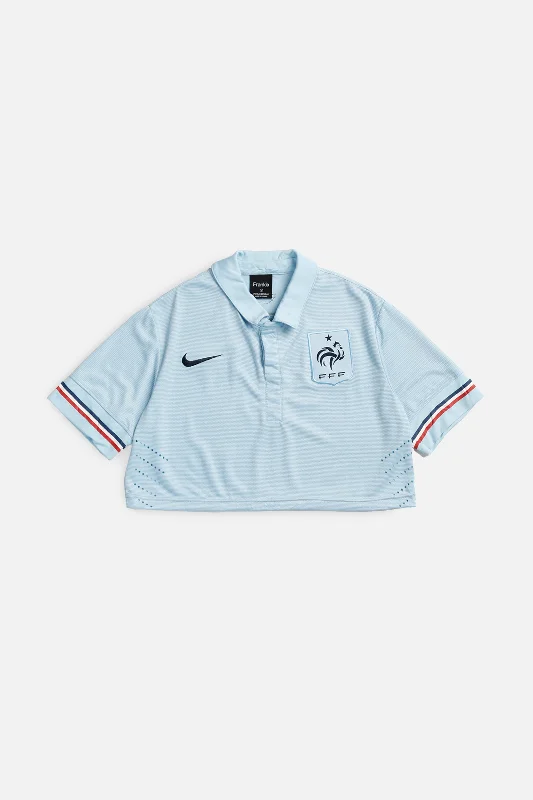 minimaRework Crop France Soccer Jersey - M