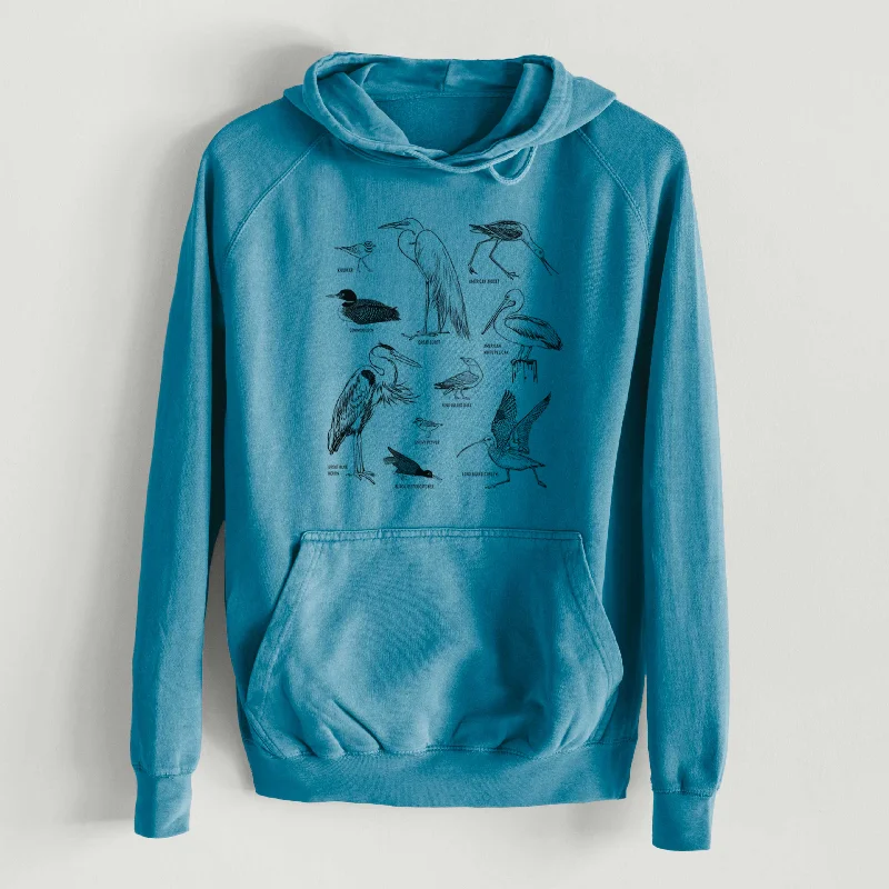 relaxed fit sports hoodieCalifornia Shorebirds  - Mid-Weight Unisex Vintage 100% Cotton Hoodie