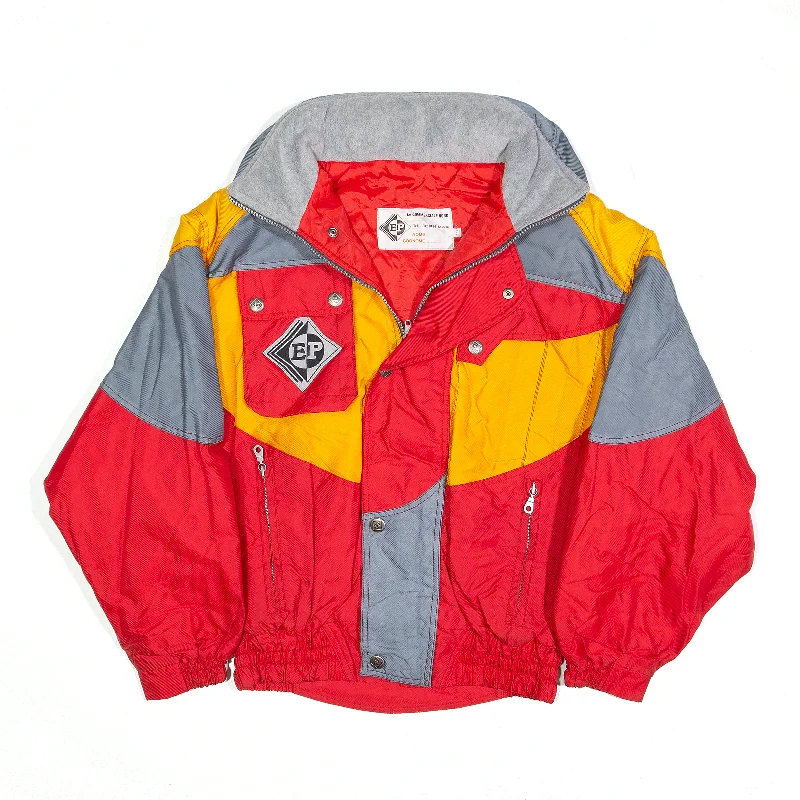 comfortable outerwearLA COMMERCIALE NORD Shell Jacket Red Colourblock Womens M