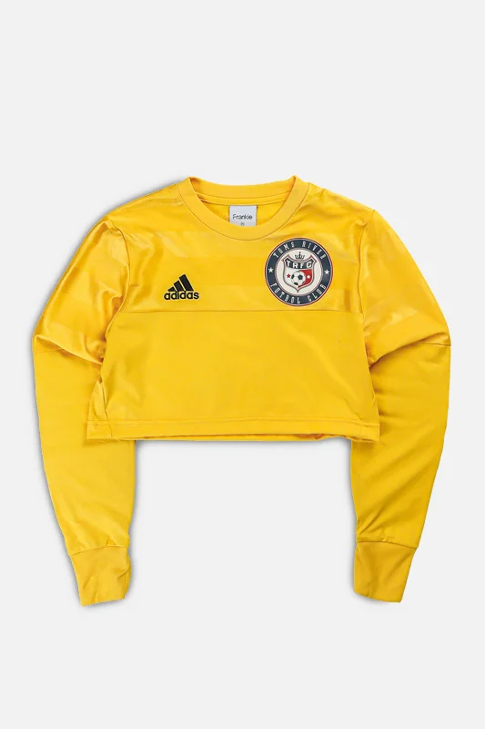 breathable gym hoodieRework Crop Toms River FC Long Sleeve Soccer Jersey - XS