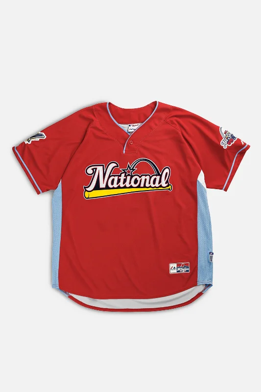 loose fit athletic hoodieVintage Washington Nationals MLB Jersey - XL