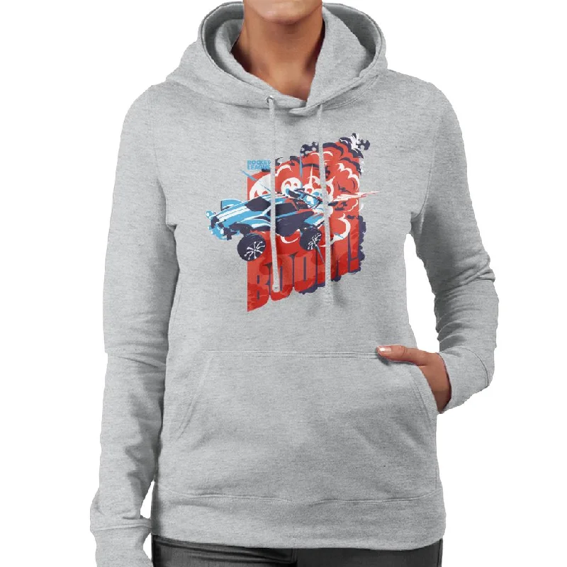 stylish pullover sweatshirtRocket League The Octane Boom Women's Hooded Sweatshirt