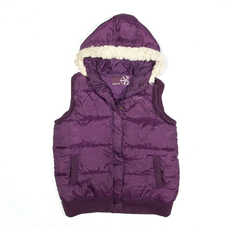 casual coatANIMAL Gilet Purple Spotted Puffer Womens M