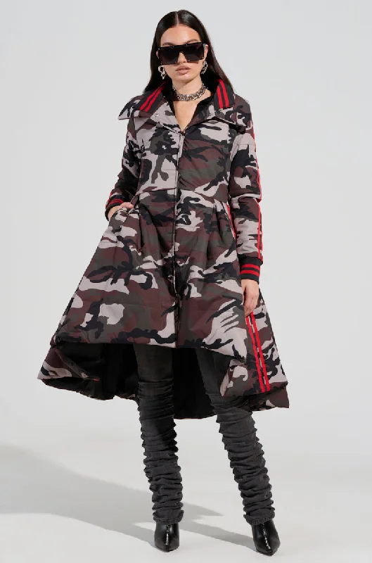 chic wool coatDECKER PEPLUM PUFFER