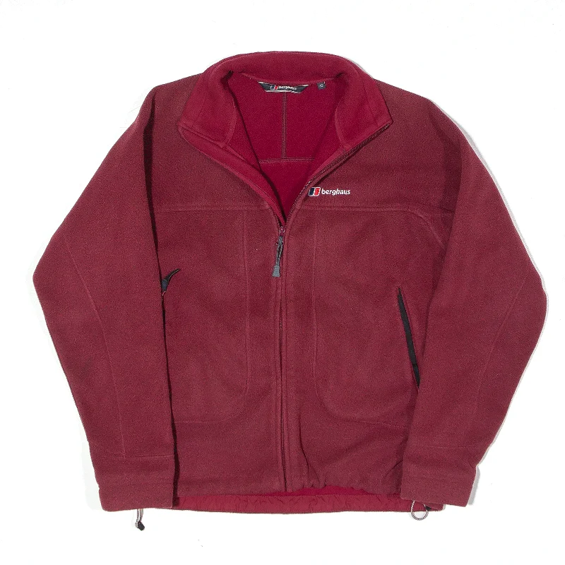 cold weather coatBERGHAUS Fleece Jacket Red Womens UK 12