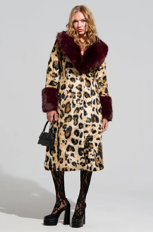 insulated trench coatZAHIRA FAUX FUR TRENCH