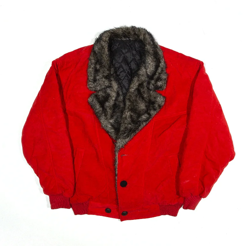 modern coatBomber Jacket Red Womens L