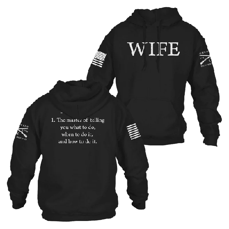 Women's Wife Defined Hoodie - Black