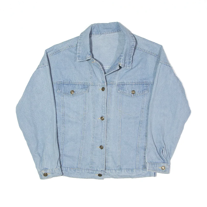 retro coatJacket Blue Denim Womens M