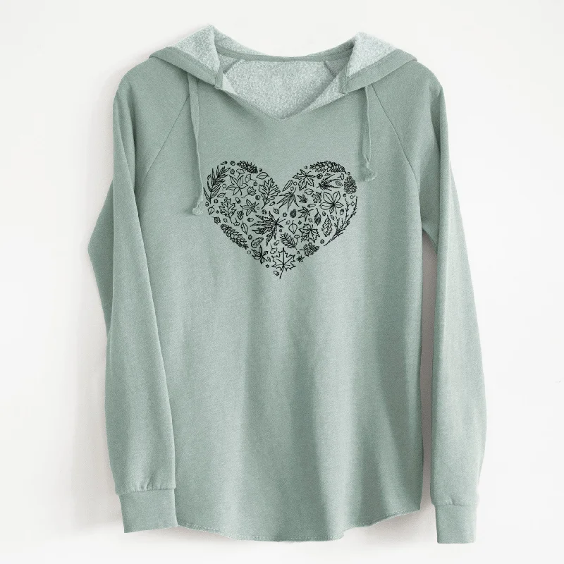 luxe gym hoodieHeart Full of Autumn Leaves - Cali Wave Hooded Sweatshirt