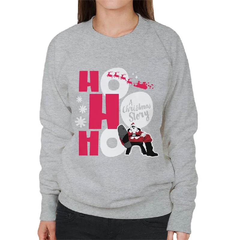 fitted workout hoodieA Christmas Story Ho Ho Ho Women's Sweatshirt