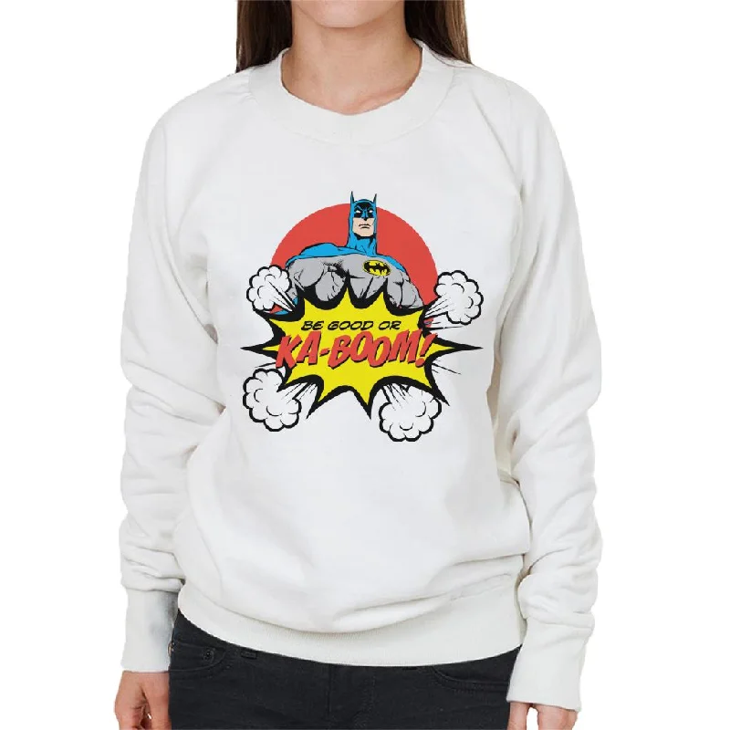 bold fitness hoodieBatman Christmas Be Good Or Ka Boom Women's Sweatshirt