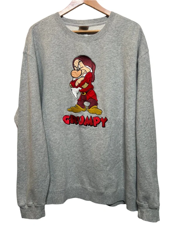 chic fitness hoodieDisney Grumpy Grey Sweatshirt (Size XL)