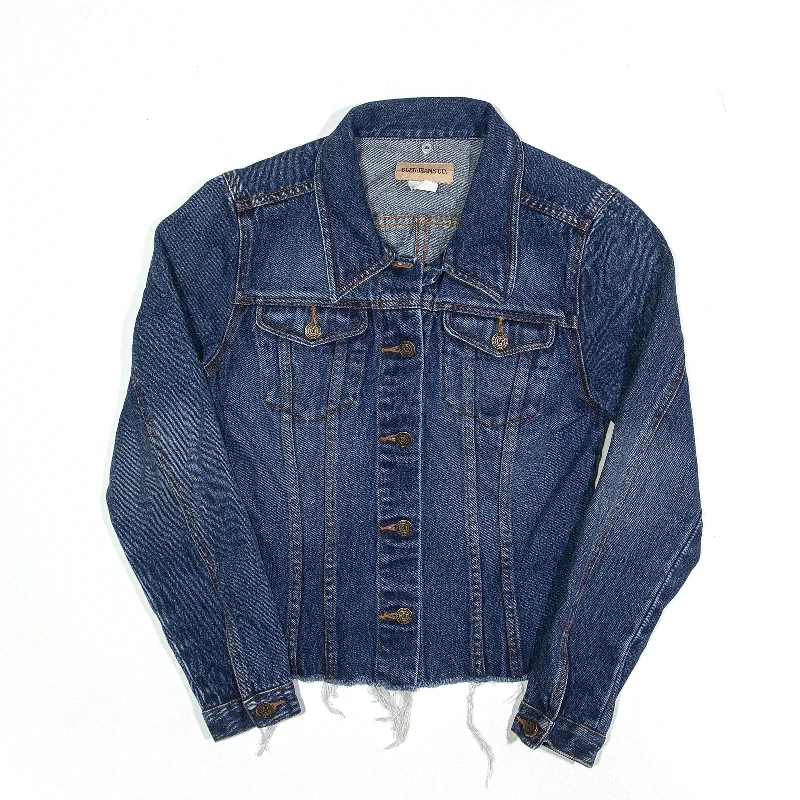 wool coatBLEU JEANS CO. Jacket Blue Denim Womens S