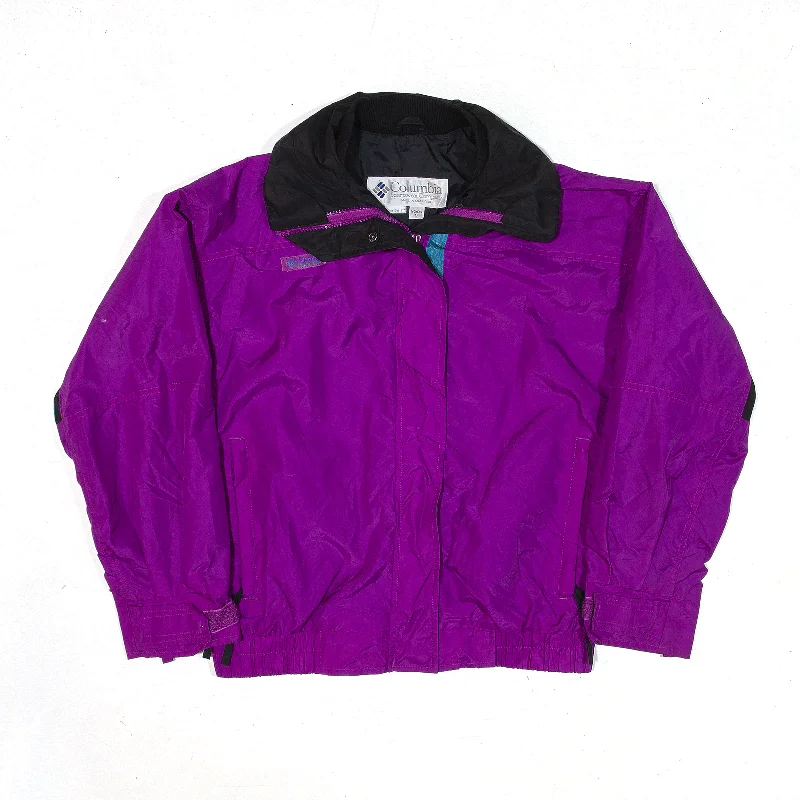 sporty jacketCOLUMBIA BugaBoo Jacket Purple Colourblock Nylon Rain Womens S