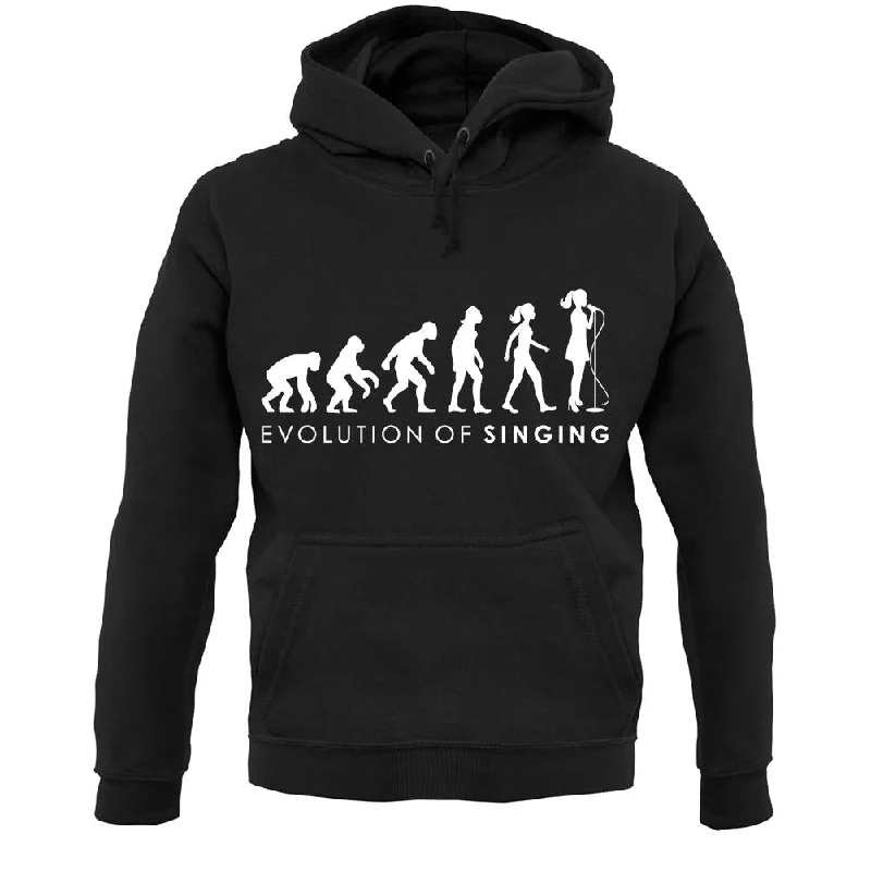 versatile hoodieEvolution Of Woman Singing Unisex Hoodie