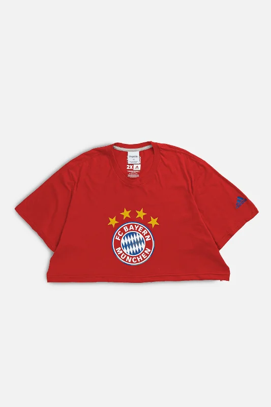 workout style hoodieRework Crop Munich Soccer Tee - XL