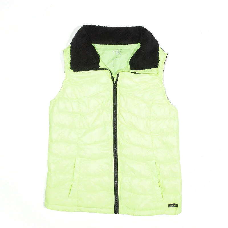 relaxed winter jacketCALVIN KLEIN Puffer Gilet Yellow Womens L