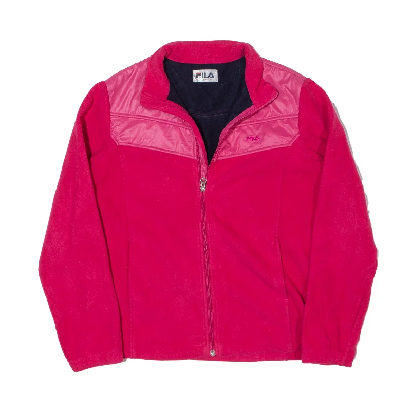 long-sleeve coatFILA Jacket Pink Fleece Womens L