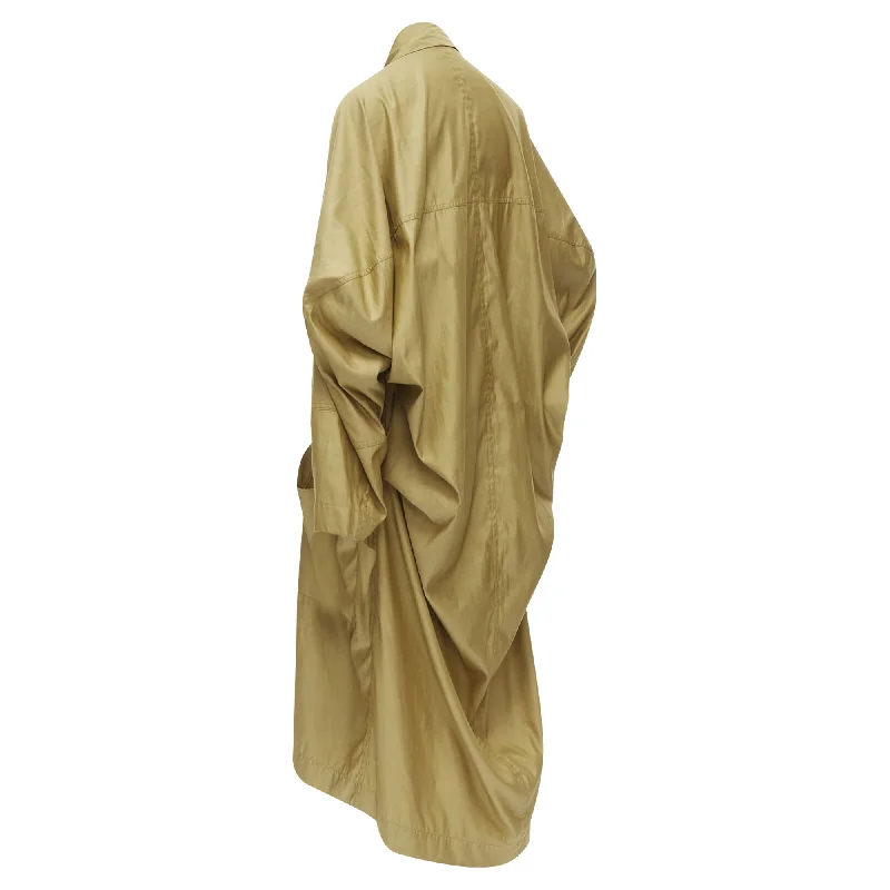 Issey Miyake parachute draped back trench coat