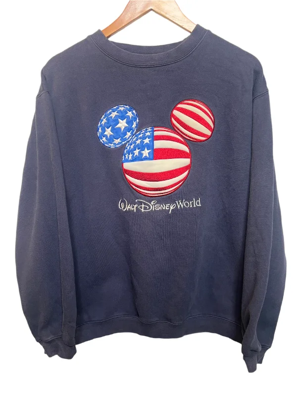 classic gym sweatshirtWalt Disney World Navy Women's Sweatshirt (Size M)