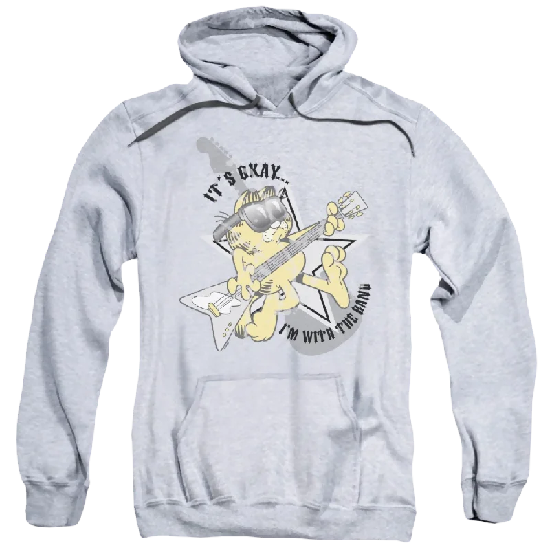 zip-up hoodie for gymGarfield Im With The Band - Pullover Hoodie