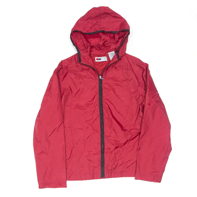 high-quality coatFILA Rain Jacket Red Womens L