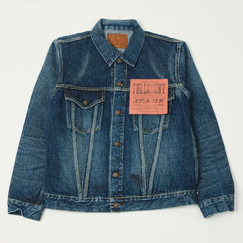 Full Count 2050-2101XX 'Fear of the Dark' Type III Denim Jacket - Washed