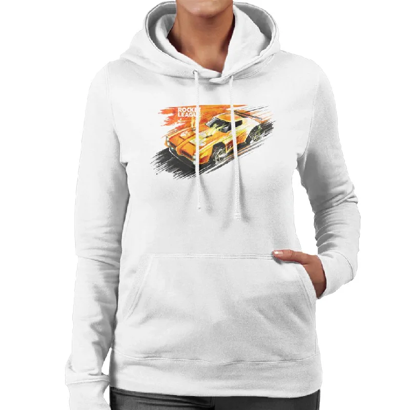 relaxed fit hooded sweatshirtRocket League Dominus Fire Women's Hooded Sweatshirt