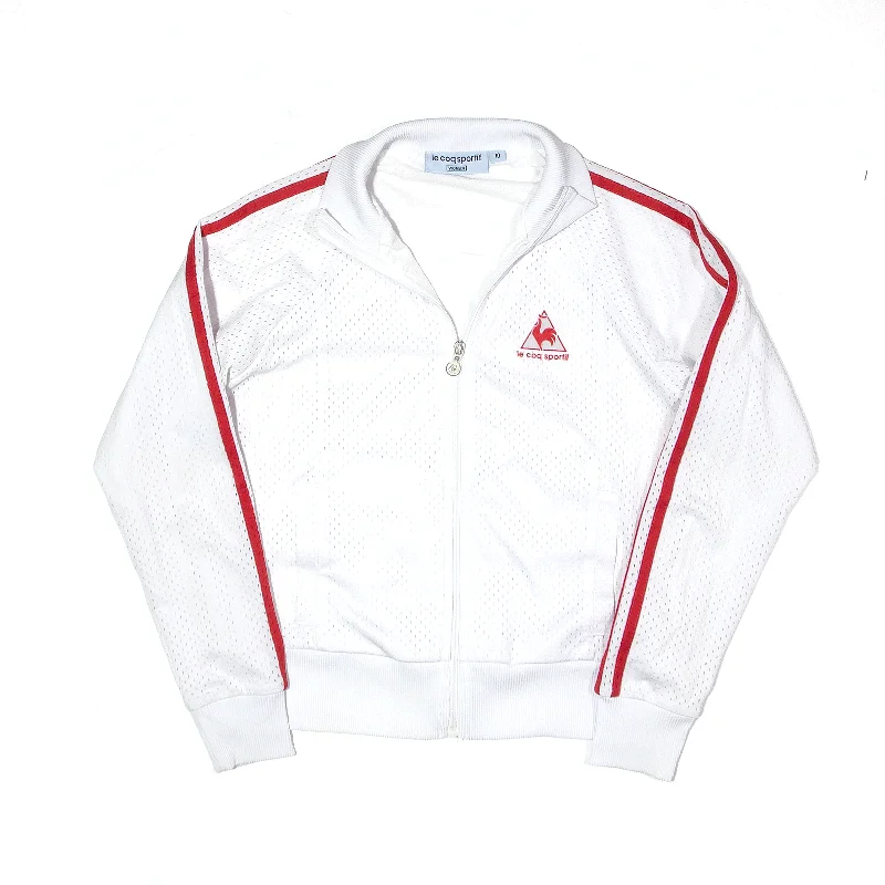 cozy fleece coatLE COQ SPORTIF Jacket White Track Womens S